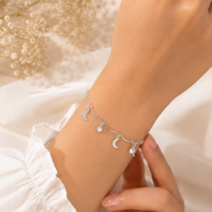Moon Whisper Bracelet (Silver)