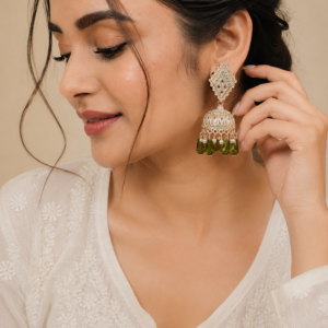 Olive Pearl Jhumka