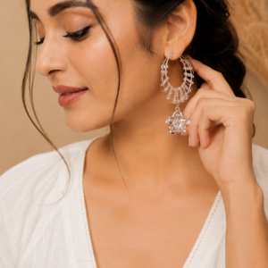 Moonlight Crystal Hoops