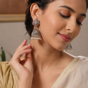 Twinkle pearl jhumka